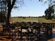 The fireplace at Mombo in the Okavango Delta, Botswana, is a popular place to gather to exchange tales of the day's sightings.