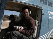 Flying over the Okavango Delta, Botswana in a helicopter is the experience of a lifetime.